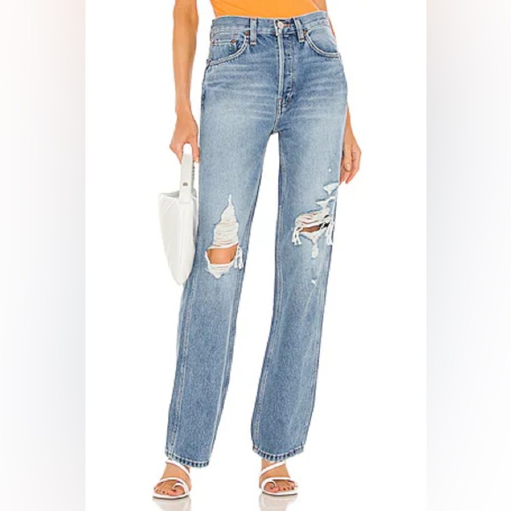 Re/Done 90s high rise loose 23 Classic Blue Denim Jeans